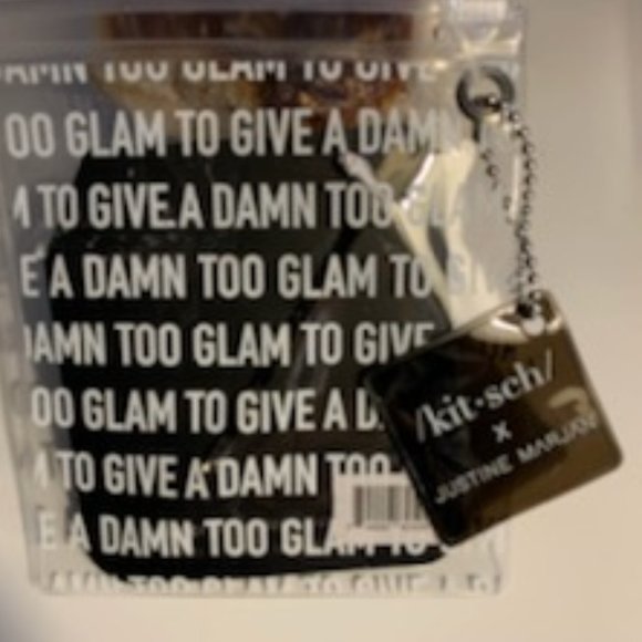 Kitsch x Justine Marjan Vibes Word Rhinestone Bobby Pin - Picture 4 of 4